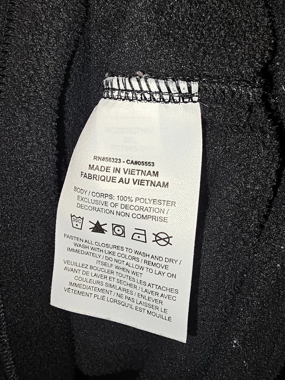 Jordan Half Zip Fleece Pullover Hoodie Men's 3XL Black Mock Neck Logo Pockets